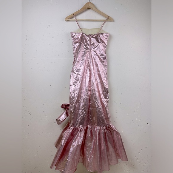 Vintage Pink Metallic Lamé Disco Mermaid Barbie Dress - Picture 2 of 6
